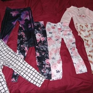 Girls 2t bundle leggings and outfit adiddas, Carters, h&m and more! EUC and NWT